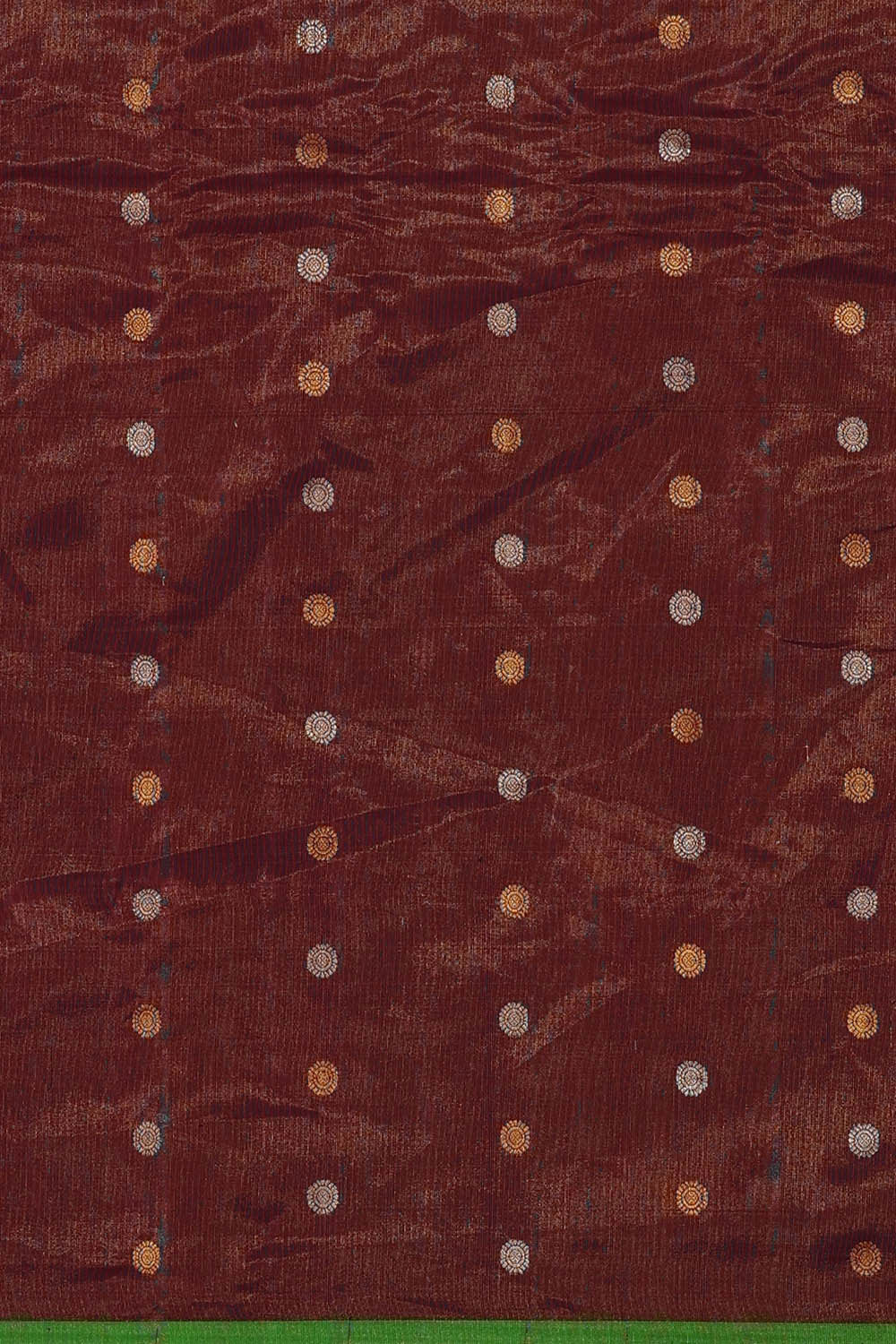 Image of Gadwal Silk Maroon Saree