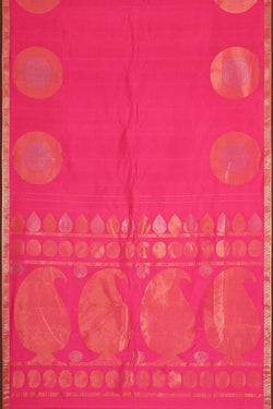 Image of Gadwal Silk Pink Saree