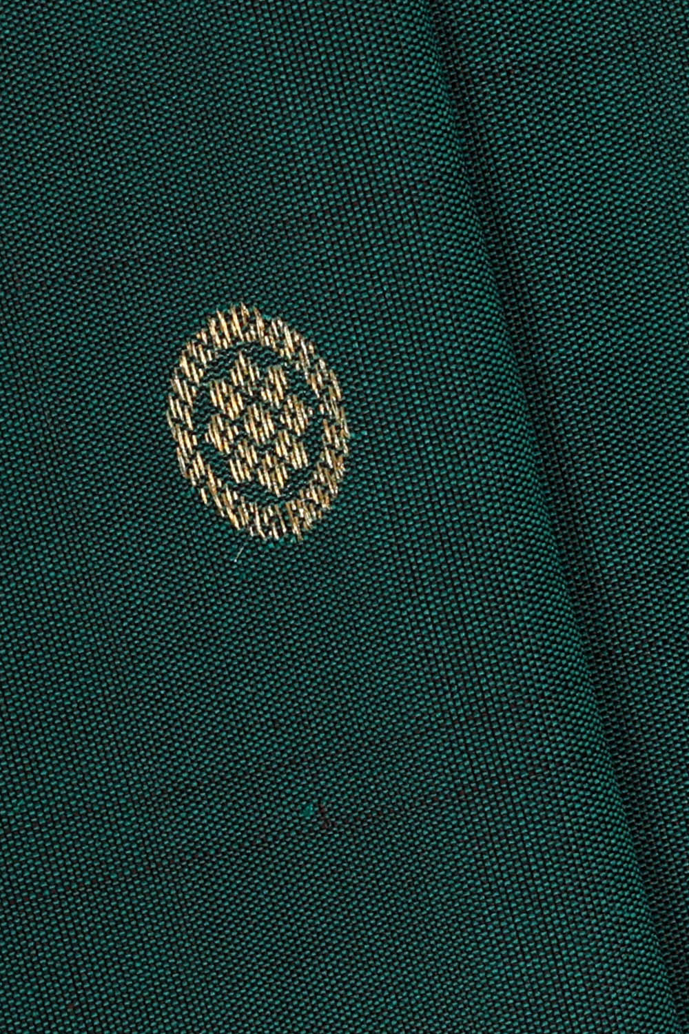 Image of Gadwal Silk Peacock Green Saree