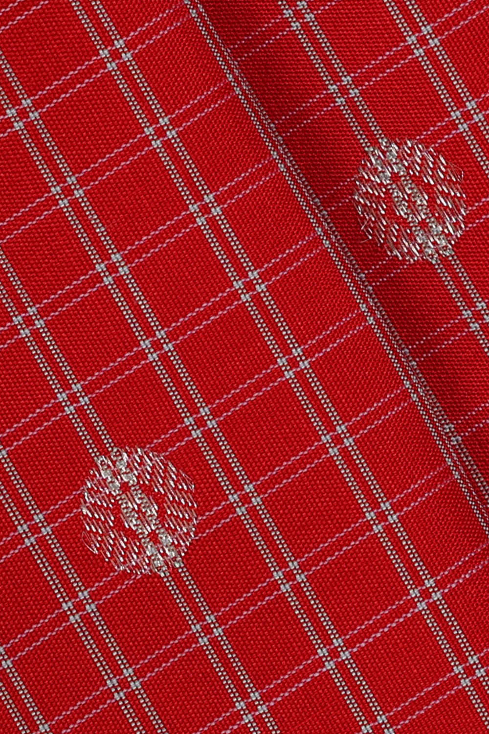 Image of Gadwal Silk Red Saree