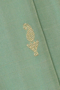Image of Gadwal Silk Light Sea Green Saree