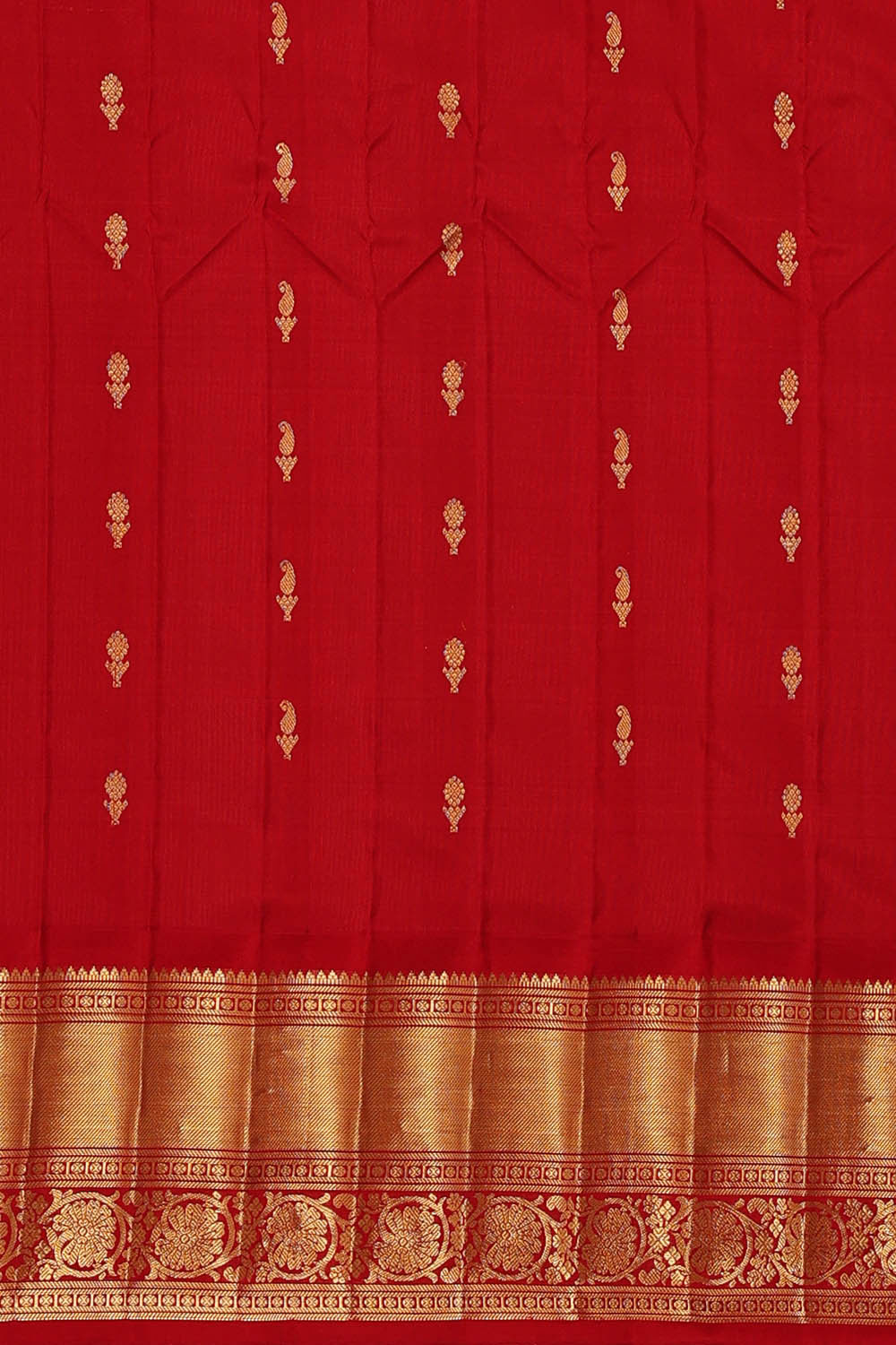 Image of Gadwal Silk Light Sea Green Saree