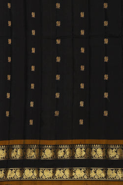 Image of Gadwal Silk Sky Blue Saree