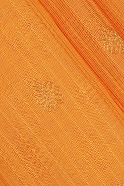 Image of Gadwal Silk Cotton Yellow Saree