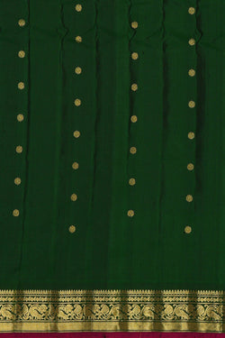 Image of Gadwal Silk Light Pista Green Saree