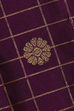 Image of Gadwal Silk Purple Saree