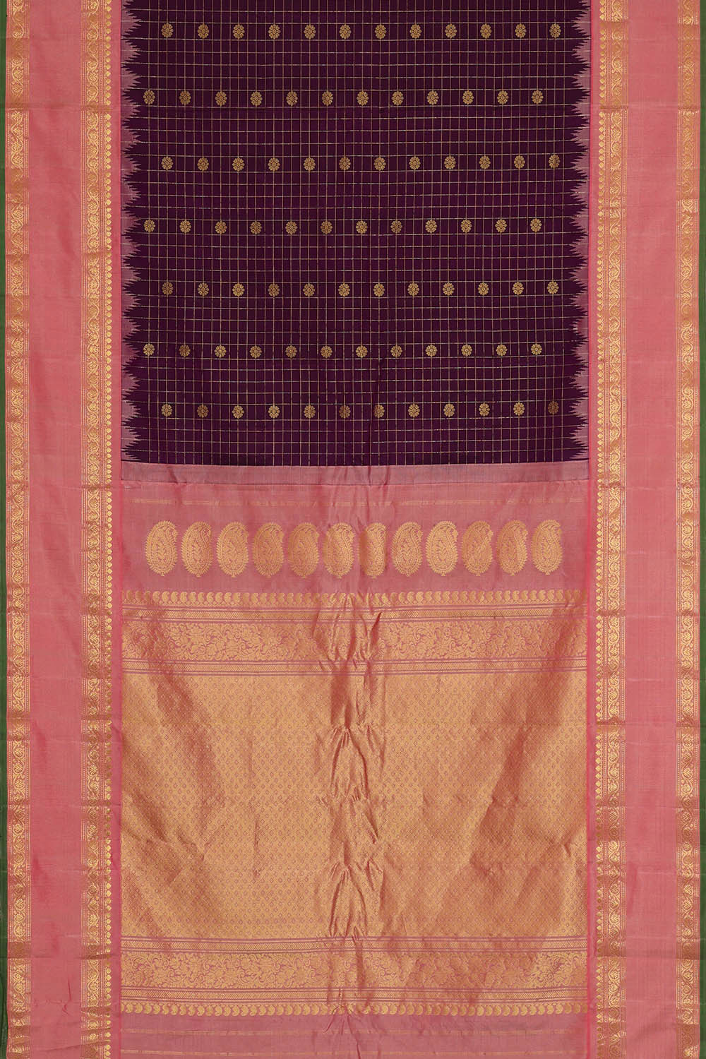 Gadwal Silk Purple Saree