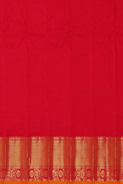 Image of Gadwal Silk Mustard Orange Saree