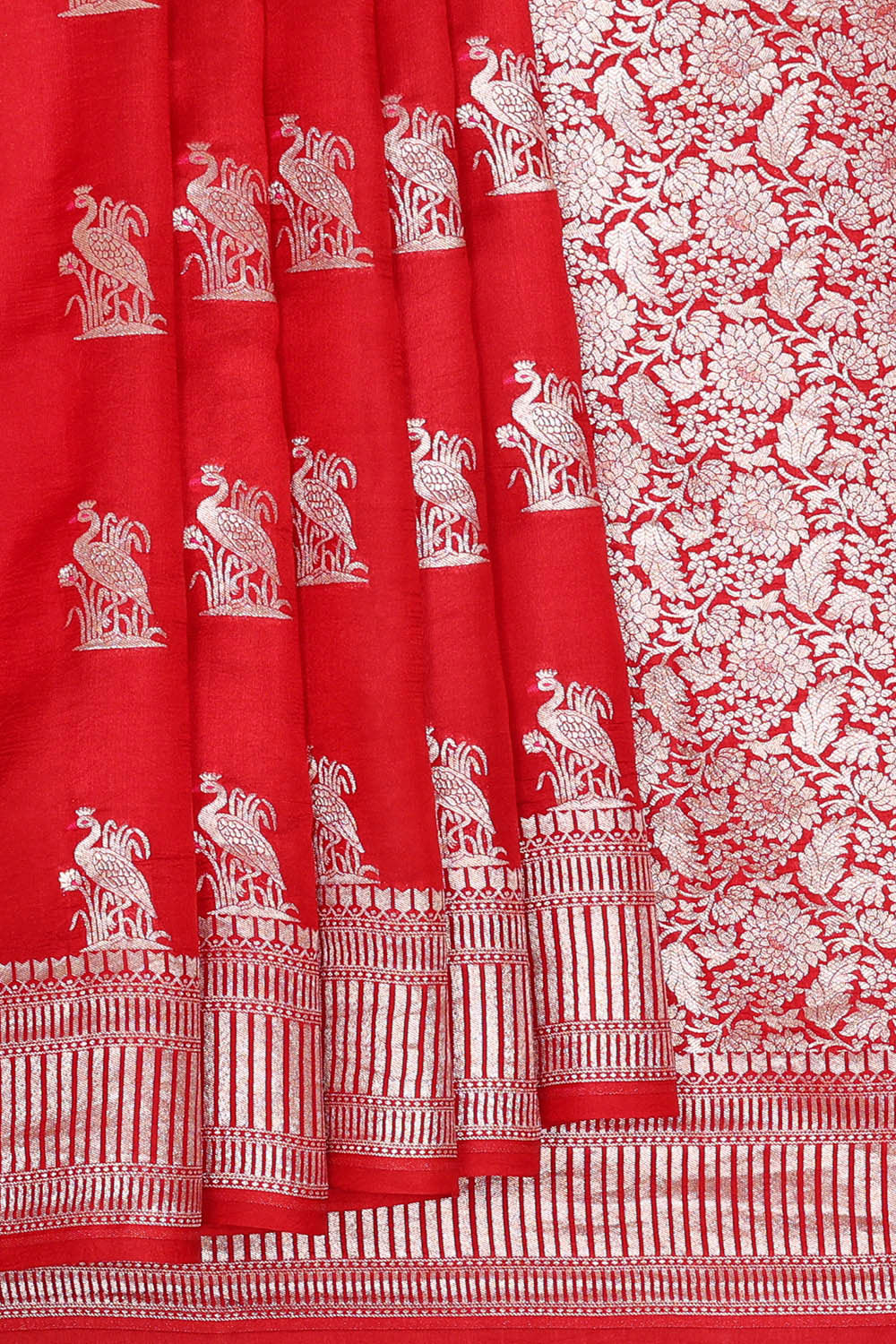 Image of Red Silk Saree