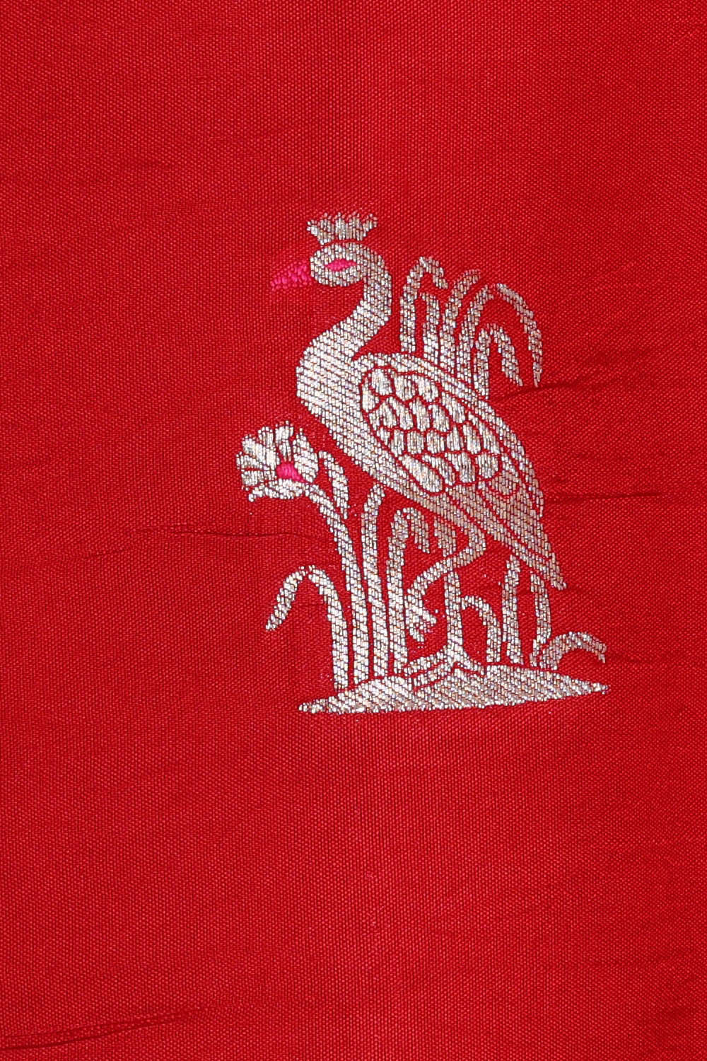 Image of Red Silk Saree