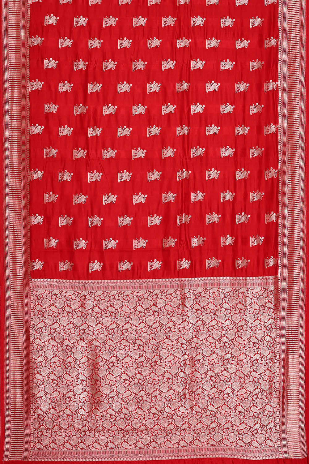 Image of Red Silk Saree
