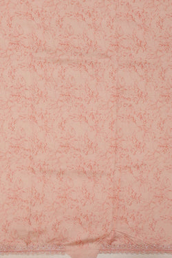 Image of Printed Banarasi Organza Light Peach Saree