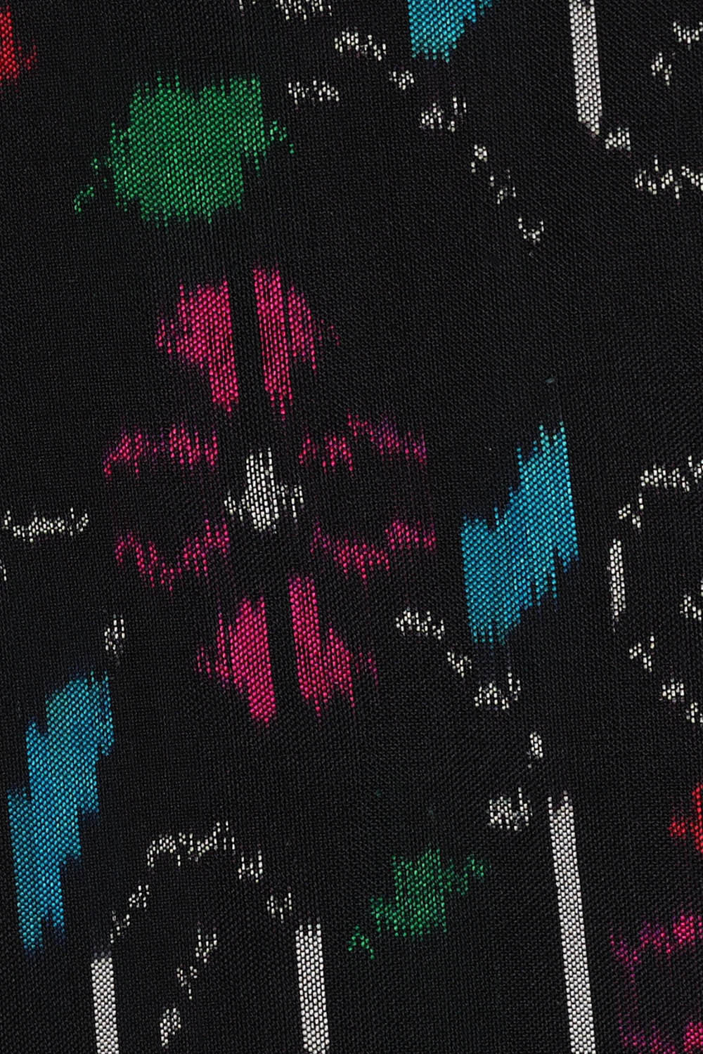 Image of Ikat Black Saree