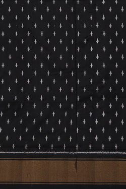 Image of Ikat Black Saree