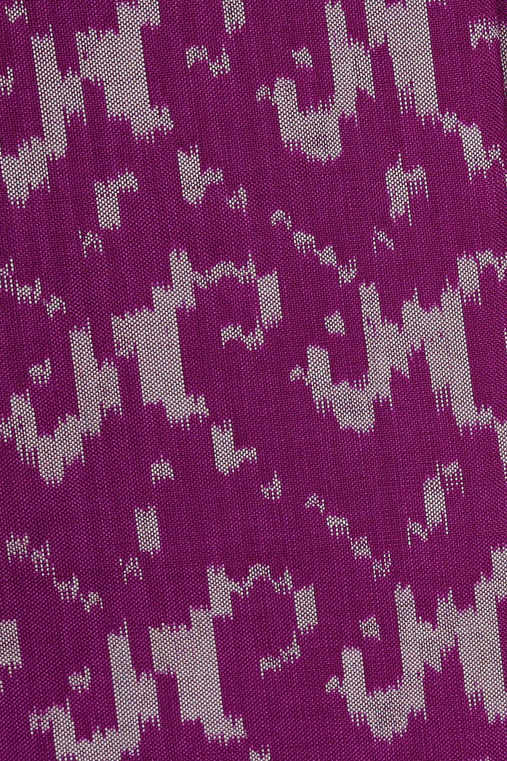 Ikat Magenta Purple Saree
