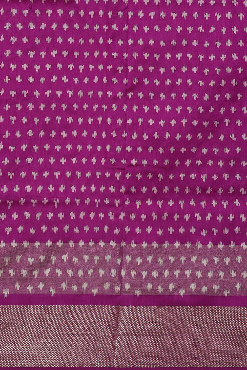 Ikat Magenta Purple Saree