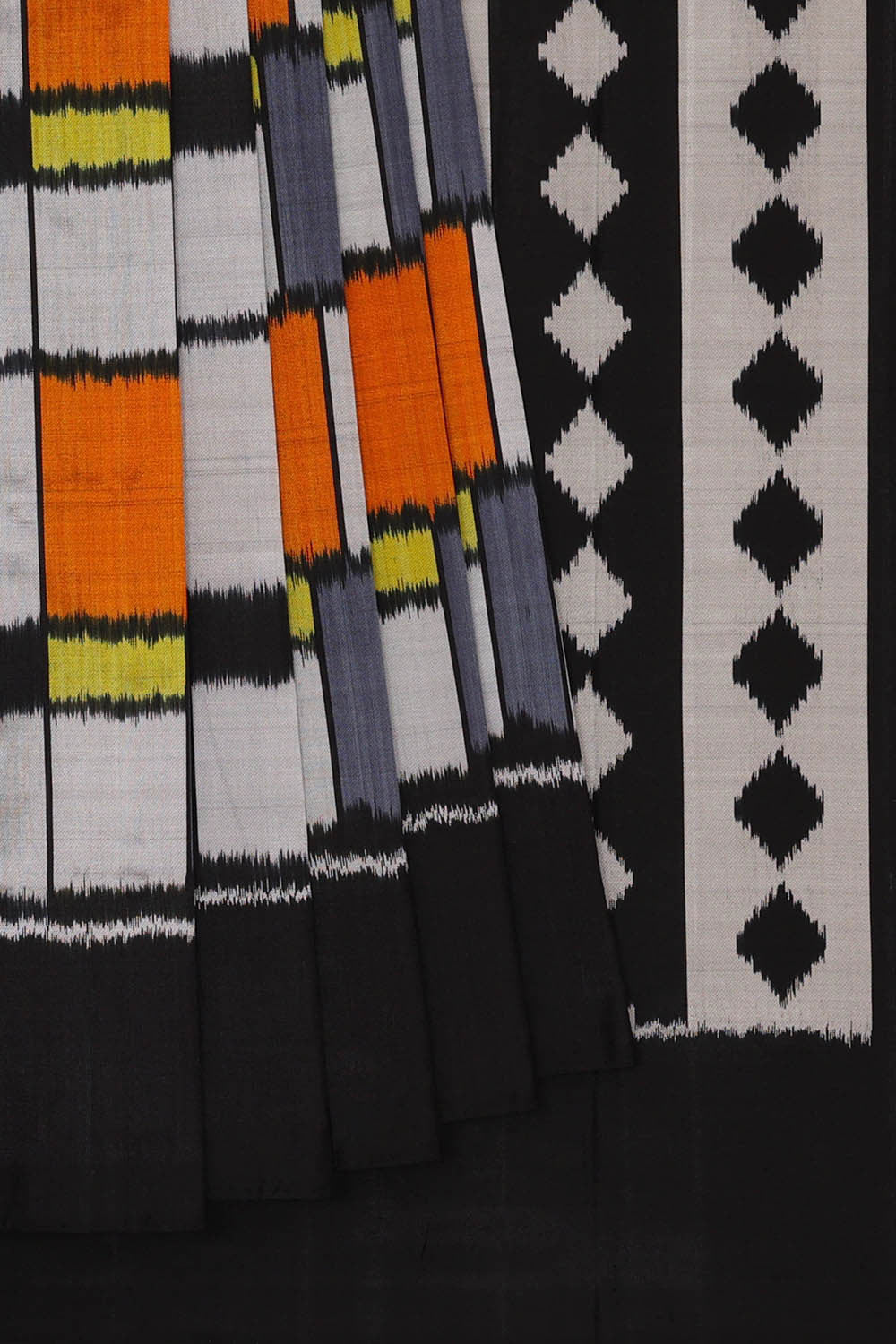 Image of Ikat Multicolour Saree