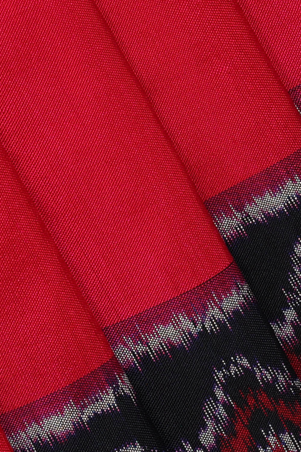 Ikat Light Red Saree