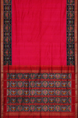 Image of Ikat Light Red Saree