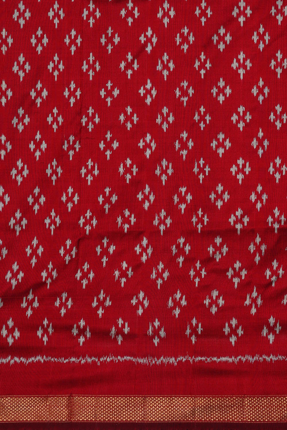 Ikat Light Red Saree