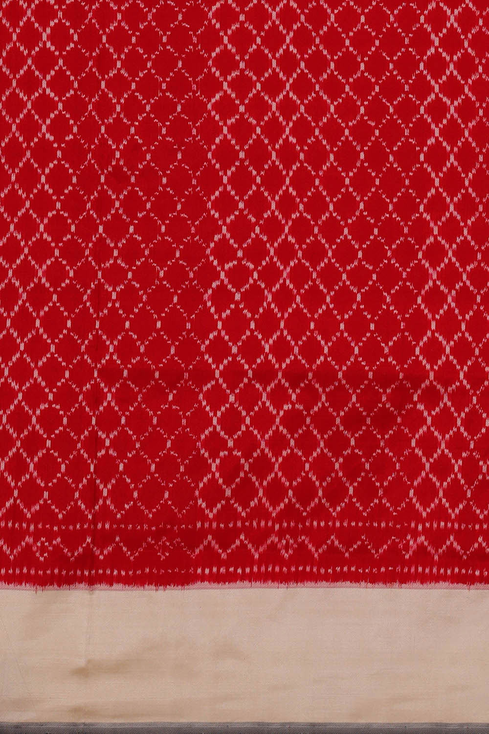 Image of Ikat Cream Saree