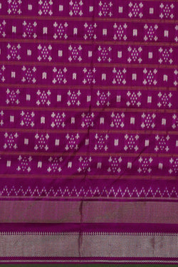 Image of Ikat Dark Cream Saree