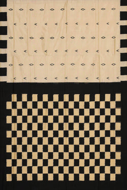 Image of Ikat Cream Saree
