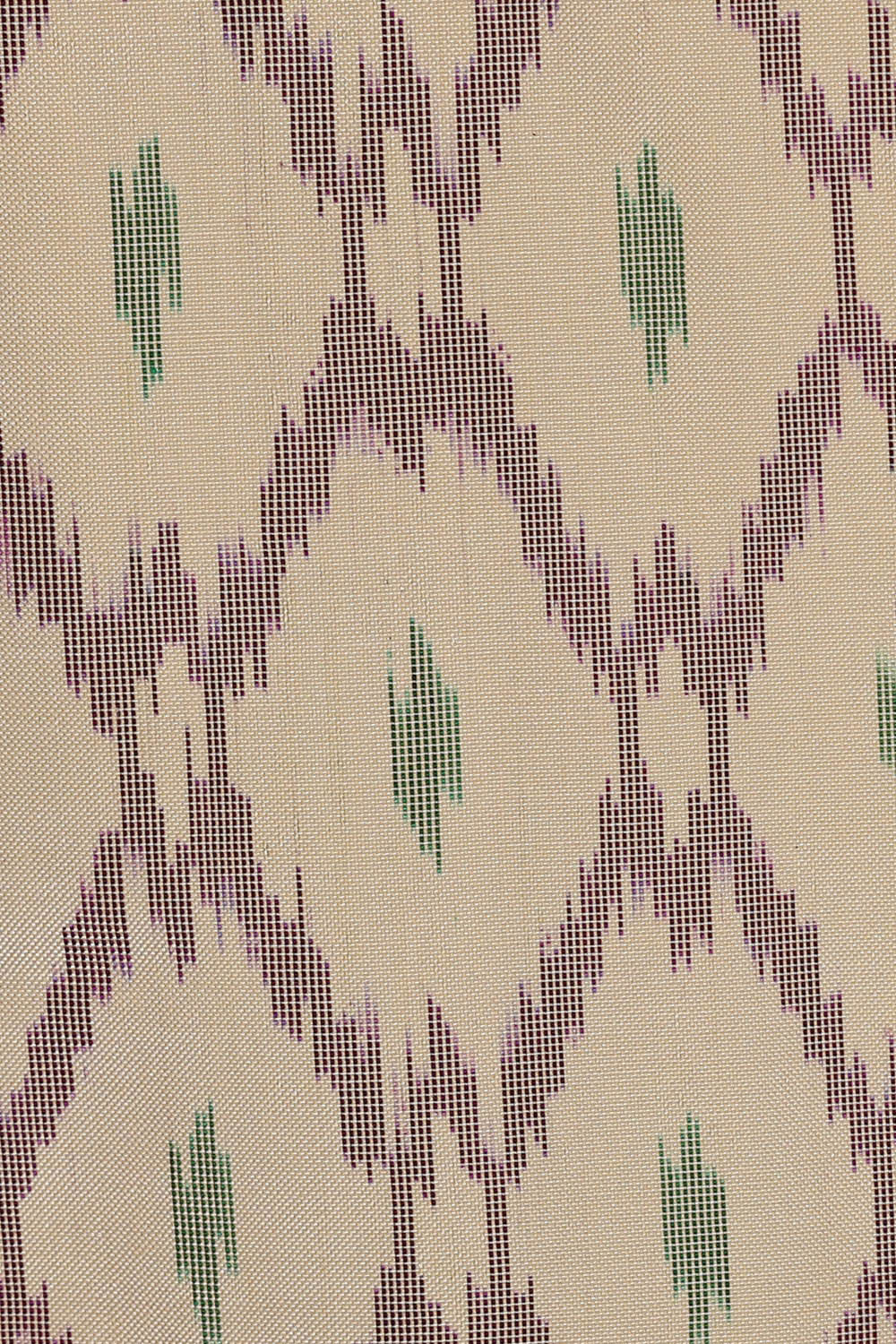 Ikat Cream Saree