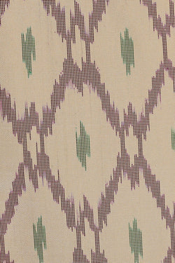 Image of Ikat Cream Saree