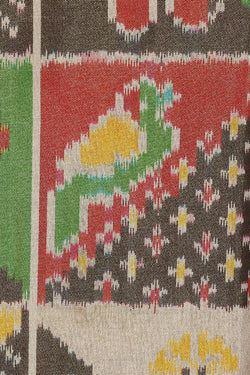 Image of Rajkot Patola Tissue Multicolour Saree