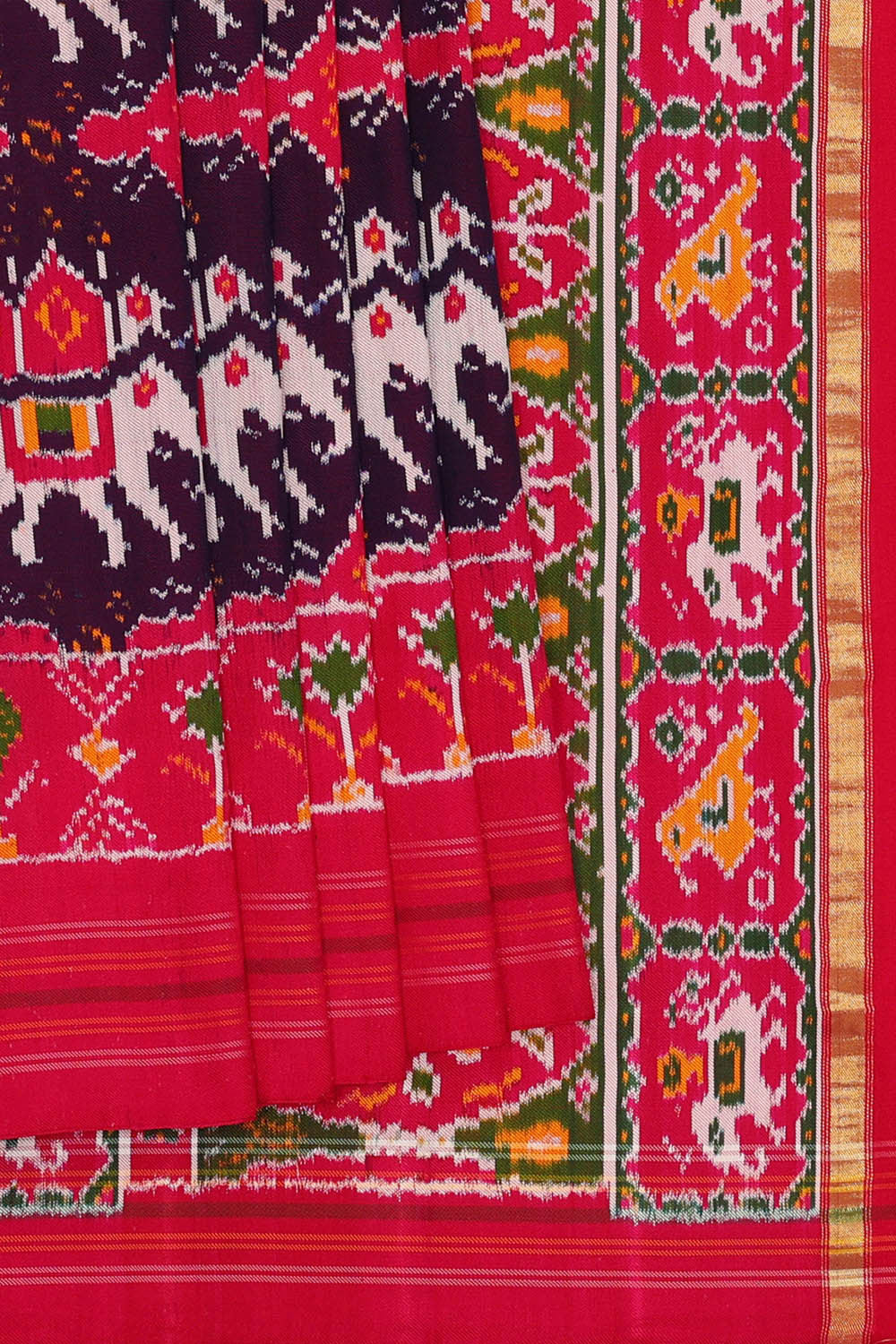 Twill Patola Violet Saree