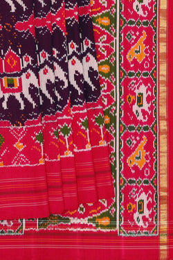 Image of Twill Patola Violet Saree