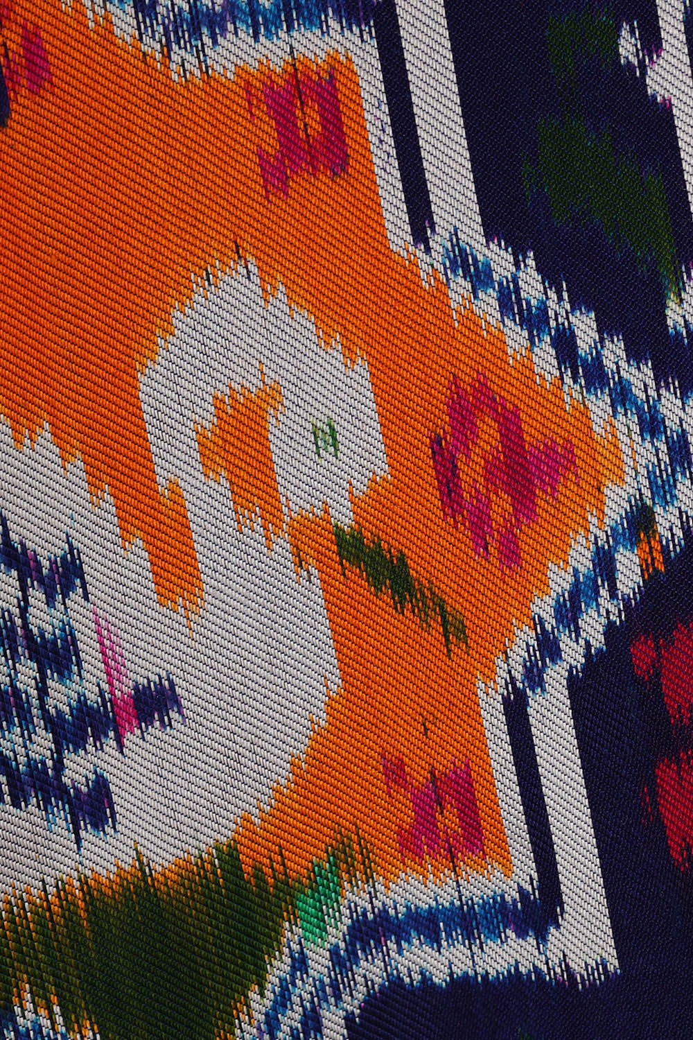 Image of Twill Patola Navy Blue Saree