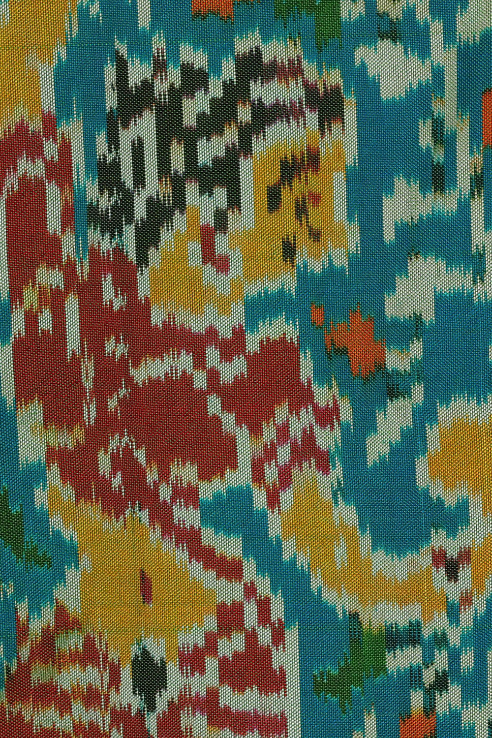 Image of Ikat Blue Saree