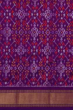 Image of Ikat Off White Saree