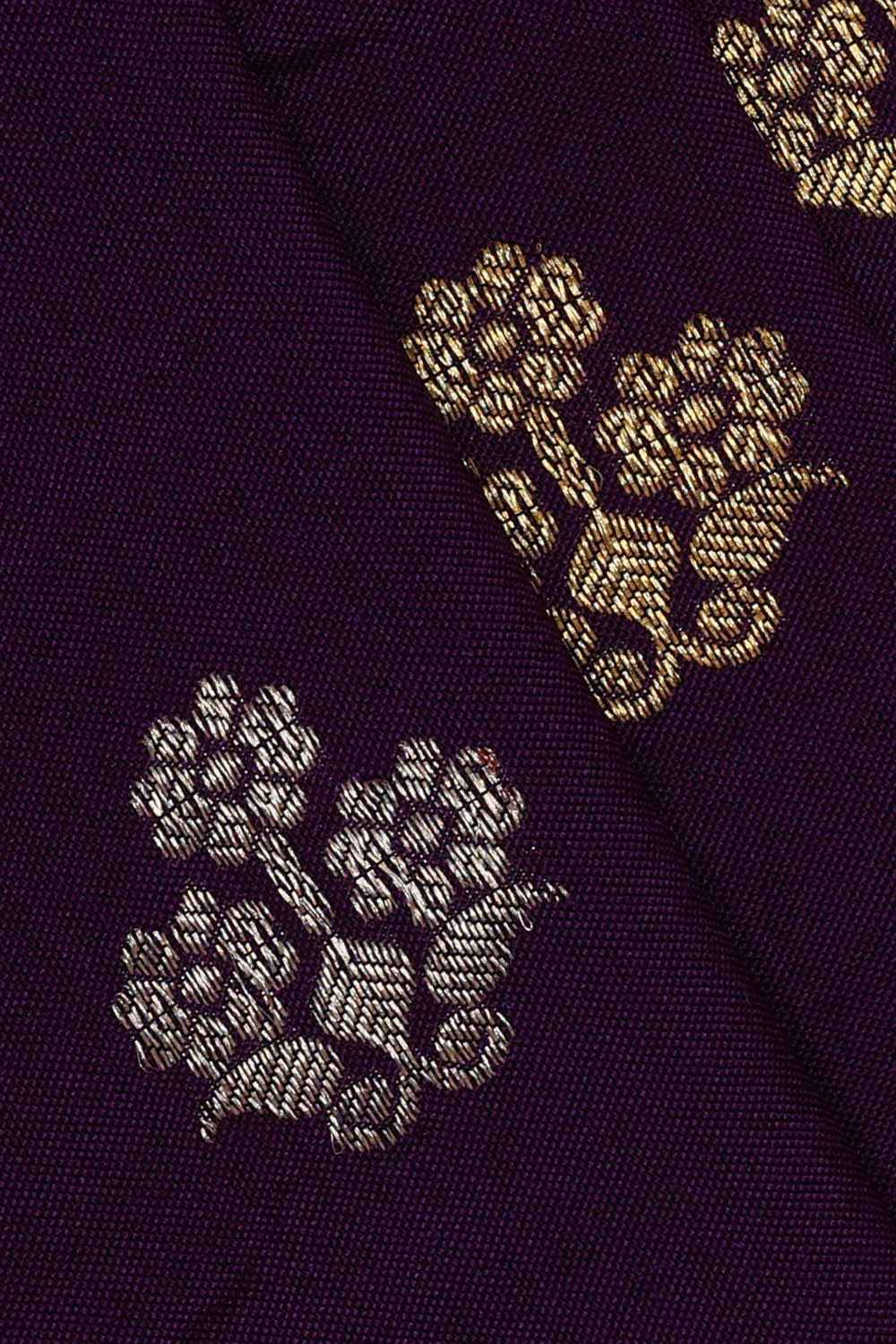 Ikat Violet Saree