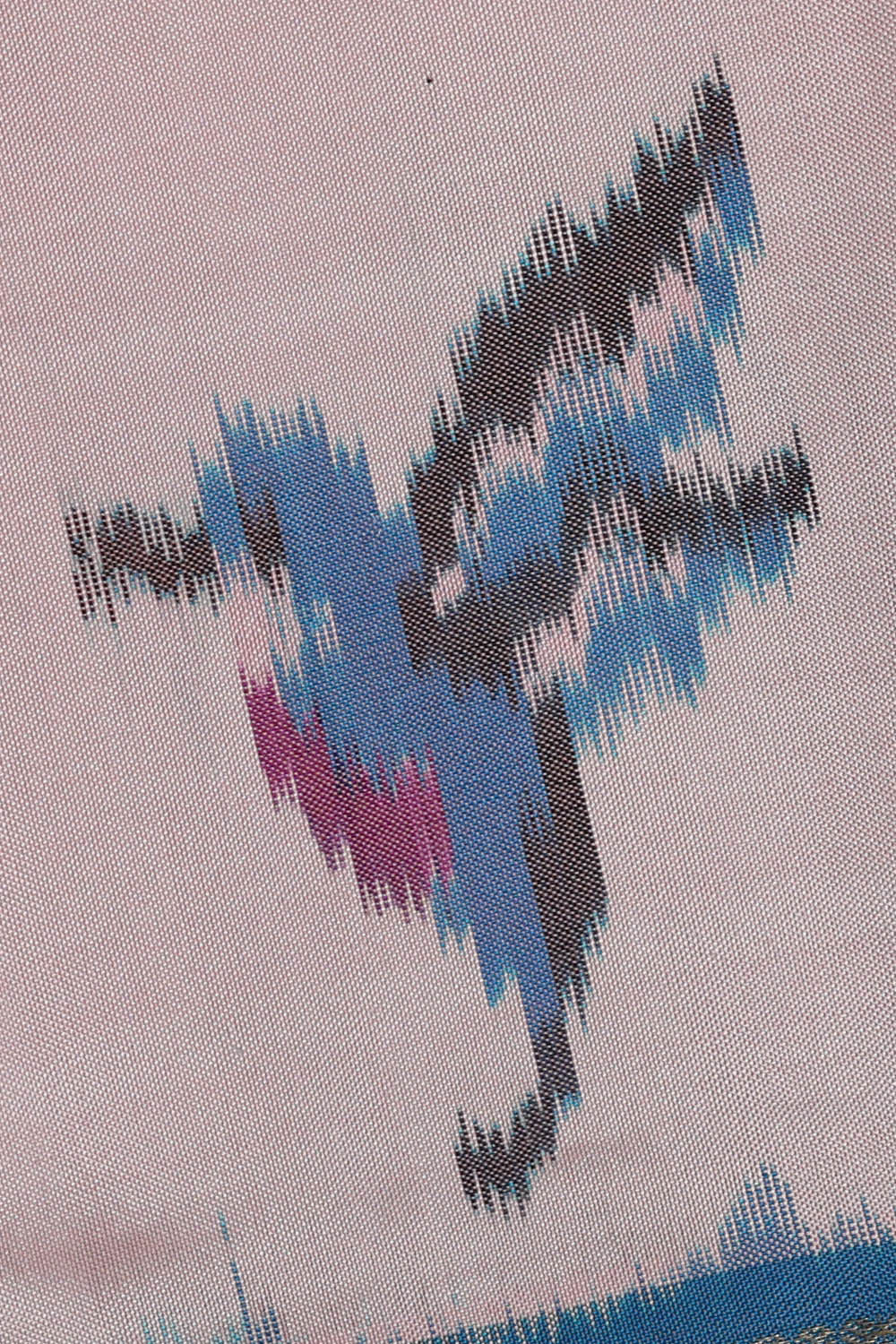 Ikat Light Pink Saree