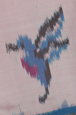 Image of Ikat Light Pink Saree