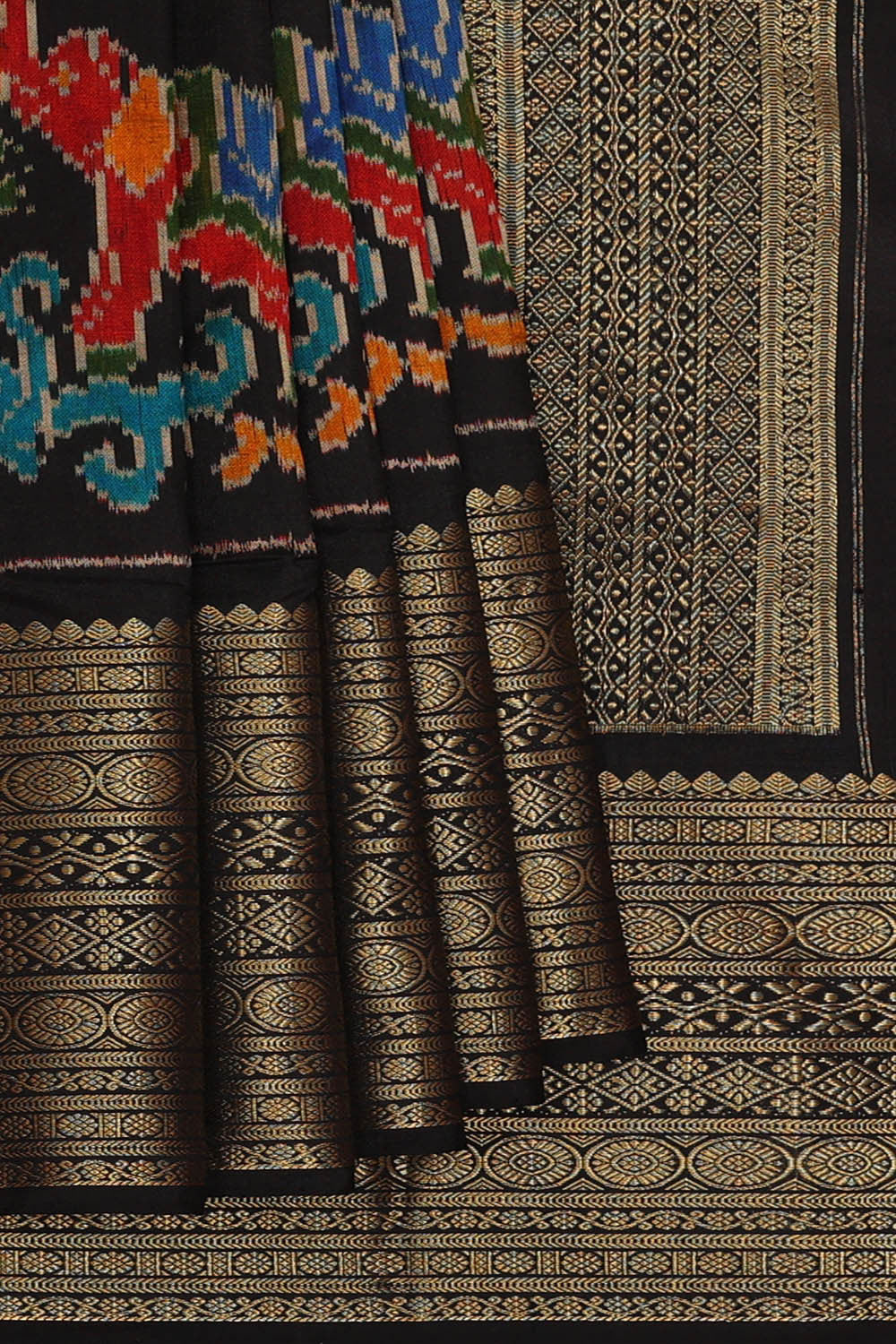 Ikat Multicolour Saree