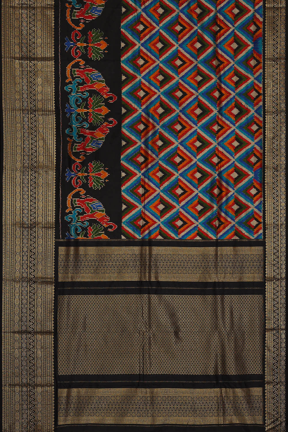 Ikat Multicolour Saree