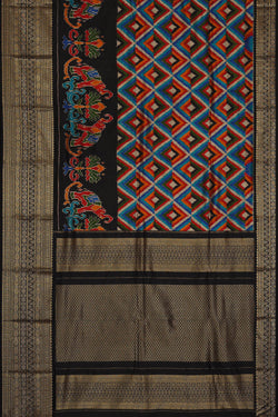 Image of Ikat Multicolour Saree