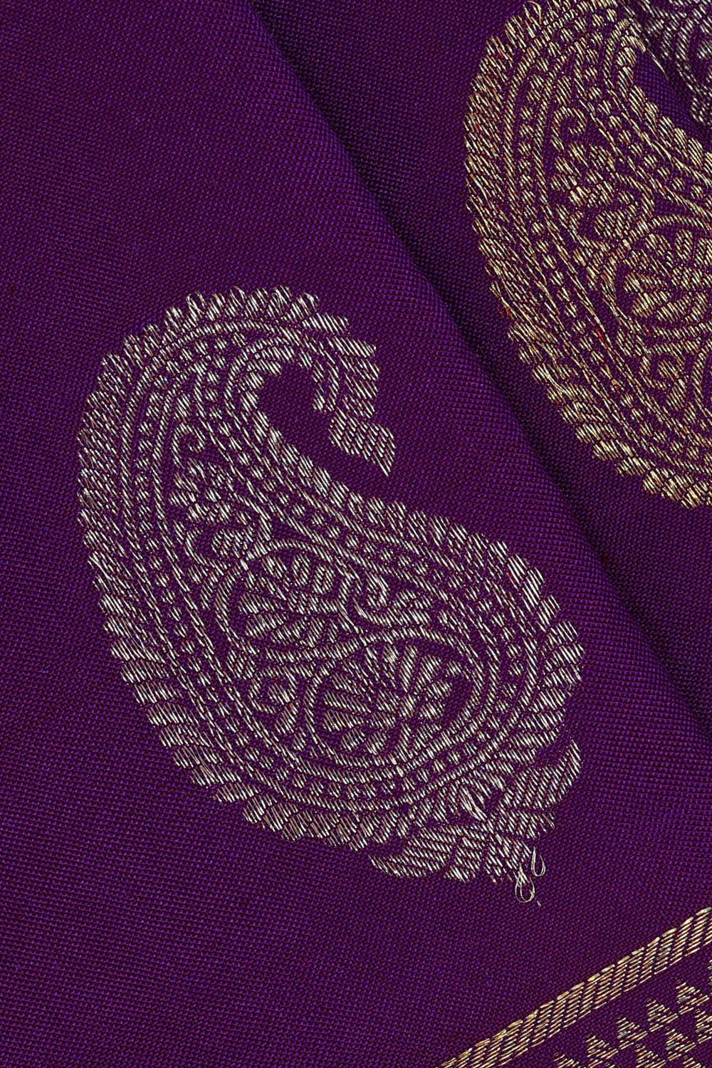 Image of Ikat Purple Saree