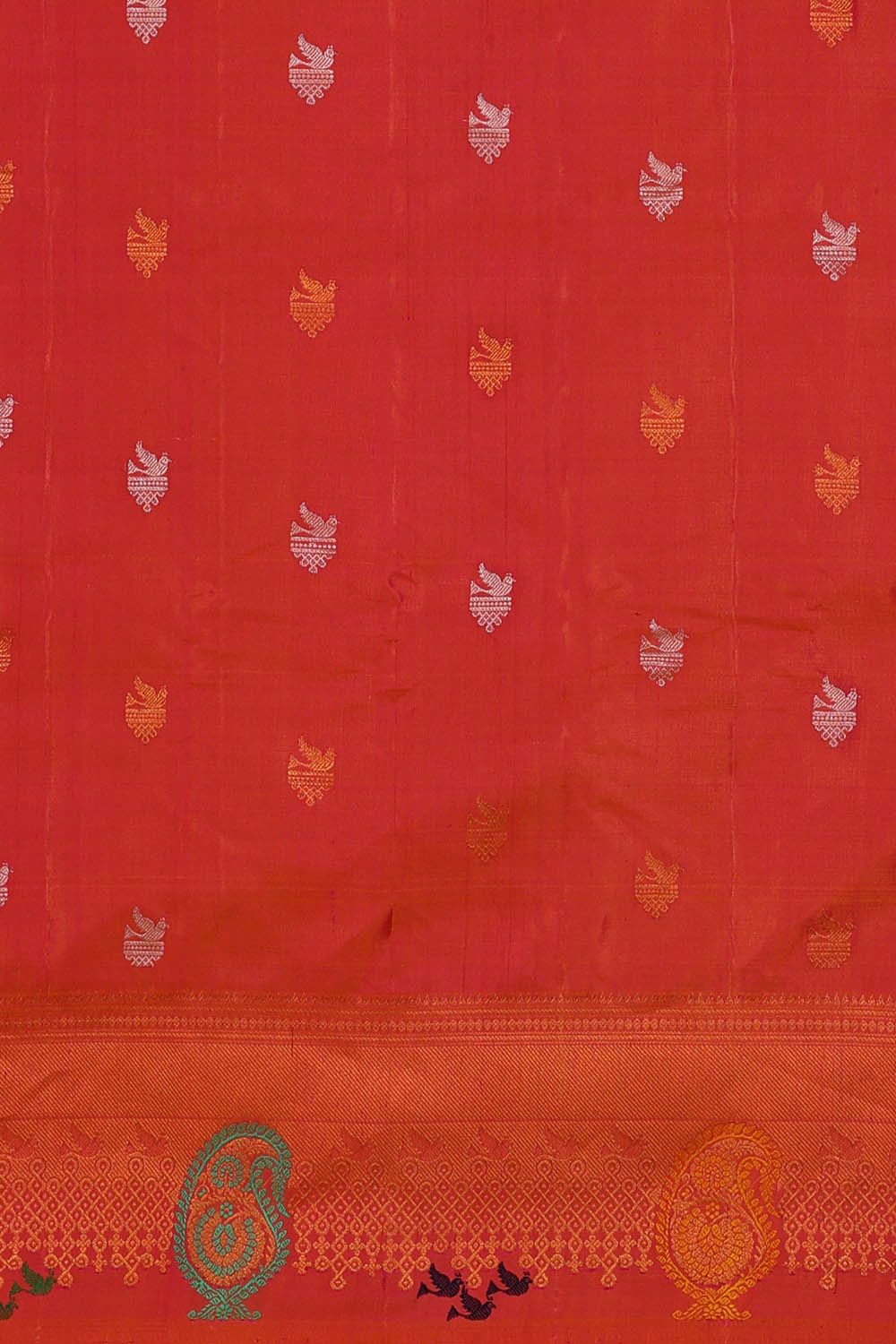Image of Gadwal Silk Lavender Saree