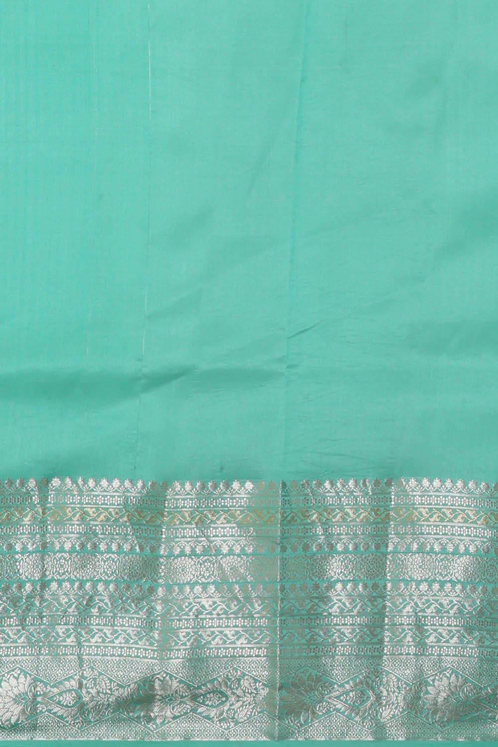 Turquoise Blue Silk Saree