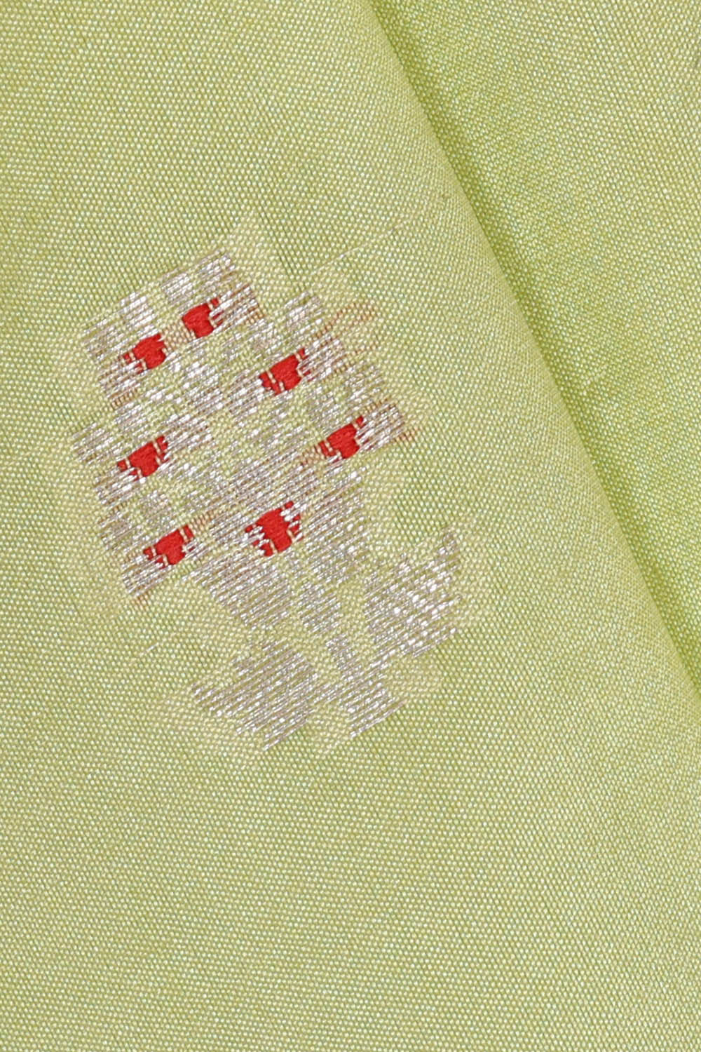 Greenish Yellow Silk Saree