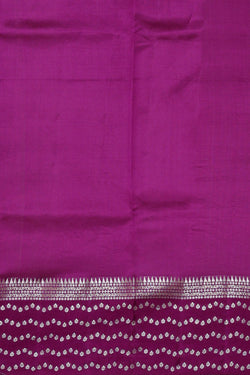 Image of Greenish Yellow Silk Saree