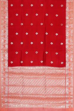 Image of Red Silk Saree