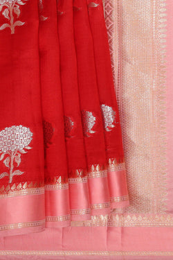 Image of Red Silk Saree