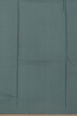 Image of Printed Kota Silk Greyish Blue Saree