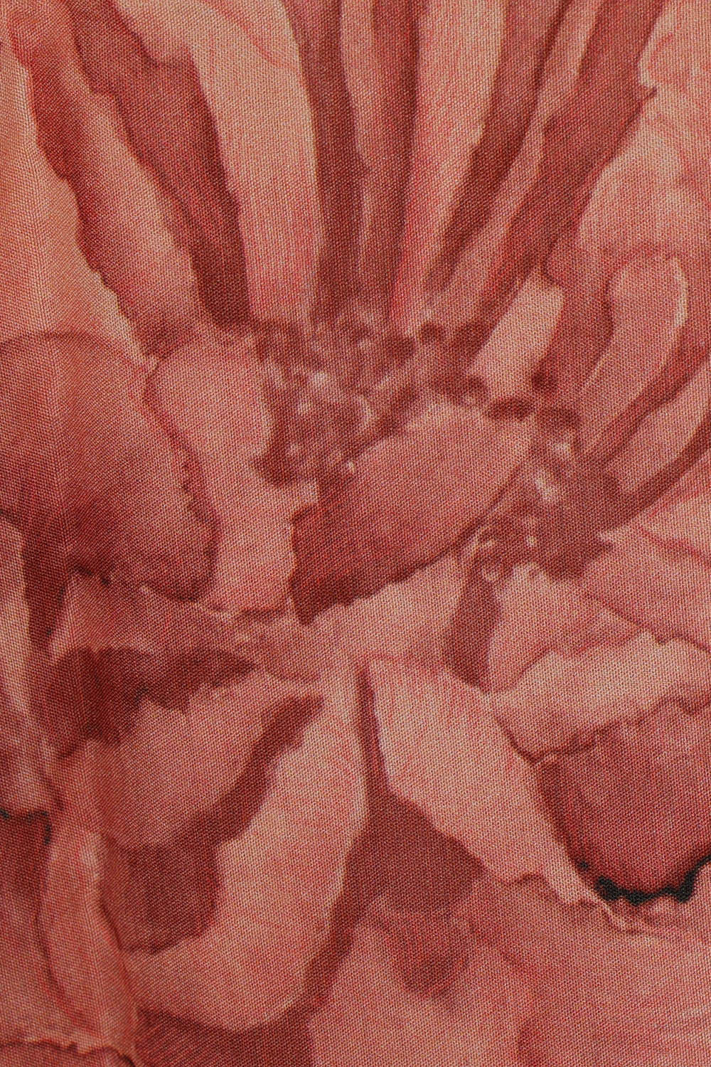 Image of Printed Light Peach Silk Saree